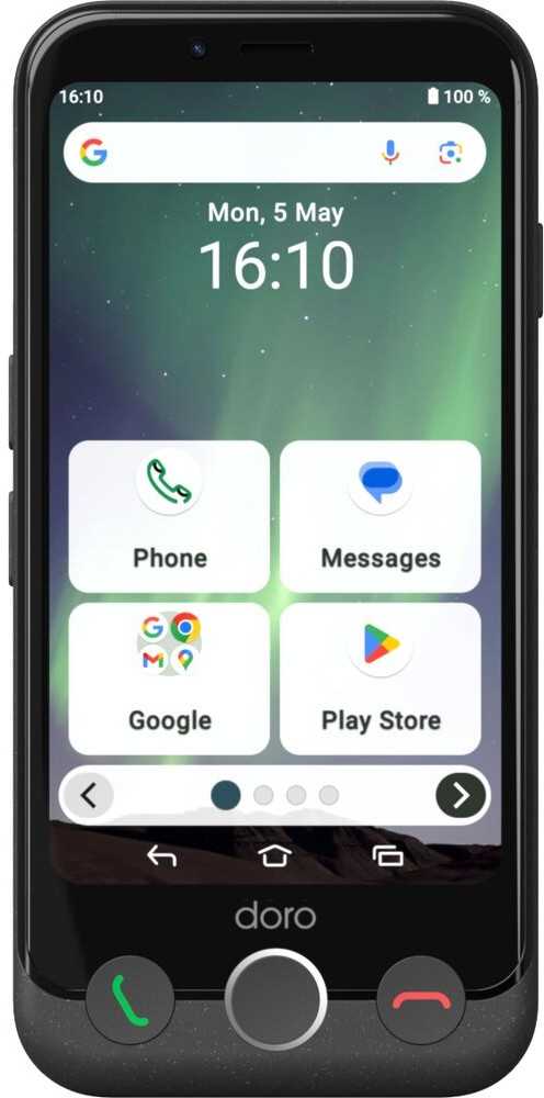 Išmanusis telefonas Doro Aurora A10 Grafitowy (380538)