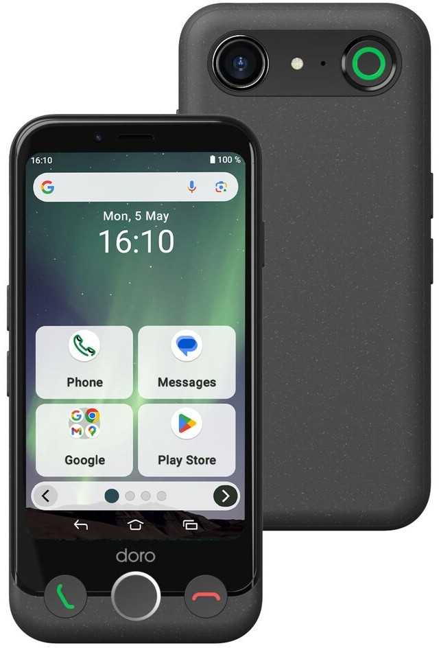 Išmanusis telefonas Doro Aurora A10 Grafitowy (380538)