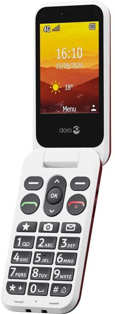 Išmanusis telefonas Doro Leva L30 Raudona Baltas