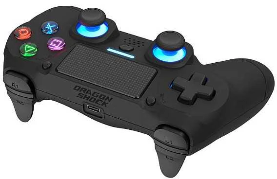 Carruzzo Dragonshock Mizar+ Juoda „Bluetooth“ Žaidimų pultelis Analoginis / skaitmeninis PC, PlayStation 4, Android