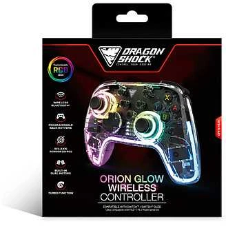 Carruzzo Dragonshock Orion Glow Juoda „Bluetooth“ Žaidimų pultelis Analoginis / skaitmeninis Nintendo Switch