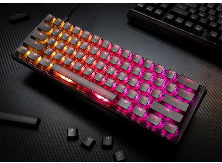 Klaviatūra Ducky One 3 Aura Juodas Mini MX-Raudona (DKON2161ST-RDEPDABAAAC1)