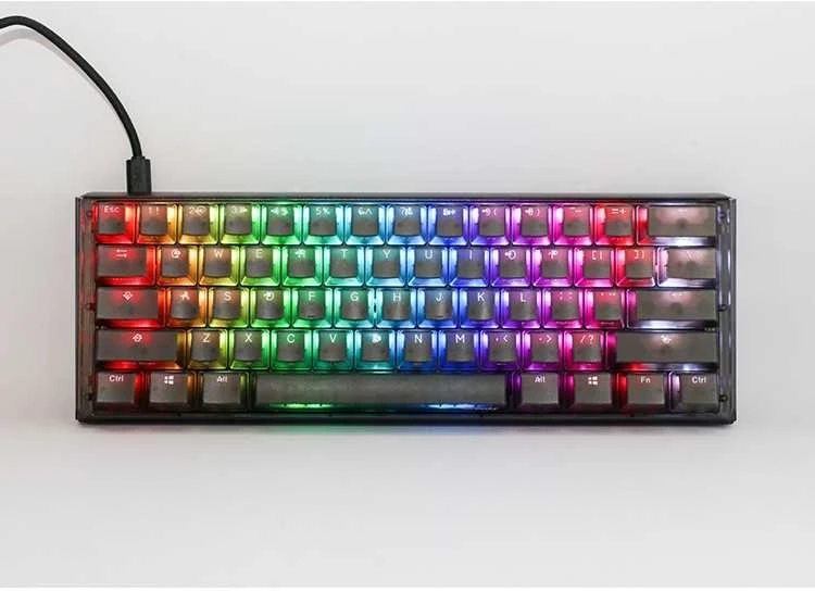 Klaviatūra Ducky One 3 Aura Juodas Mini MX-Raudona (DKON2161ST-RDEPDABAAAC1)