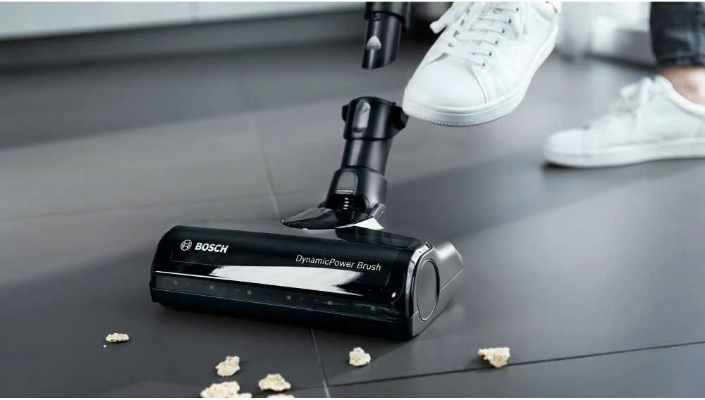 Bosch BSS711W stick vacuum/electric broom Baterija Dry Bagless 0.3 L Juodas, Sidabrinis, Baltas