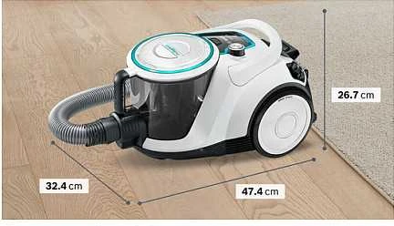 Dulkių siurblys Bosch Serie 6 BGC41XHYG, Bodenstaubsauger - baltas
