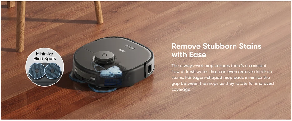 Eufy RoboVac X10 Pro Omni dulkių siurblys - robotas, Juodos spalvos
