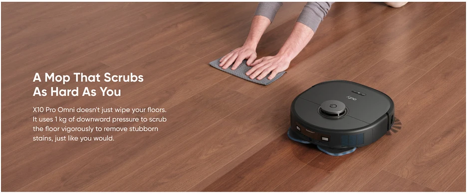 Eufy RoboVac X10 Pro Omni dulkių siurblys - robotas, Juodos spalvos