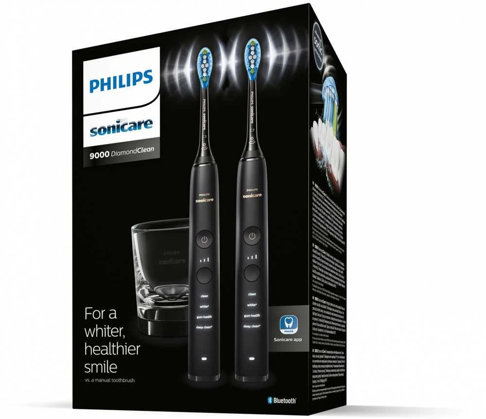 Elektrinis dantų šepetėlis Philips Sonicare DiamondClean 9000 HX9914/54, Juodas