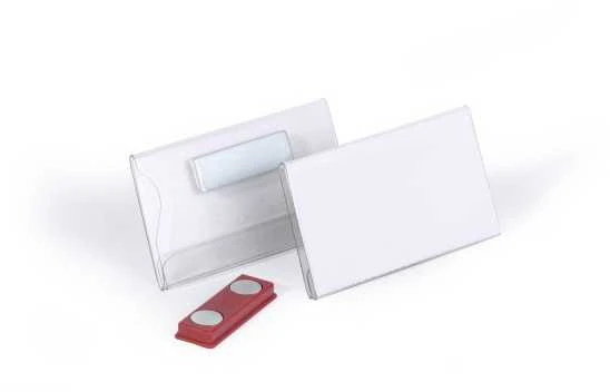 Durable DURABLE Namensschild m Magnet 40x75mm 25erPck transp