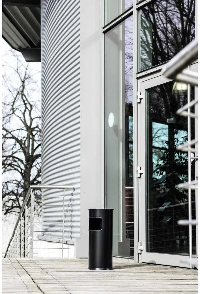 Durable 333023 šiukšliadėžė 17 l apvali metalinė sidabrinė