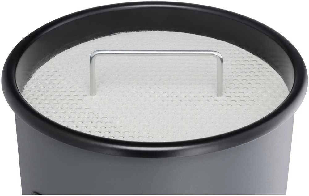 Durable 333023 šiukšliadėžė 17 l apvali metalinė sidabrinė