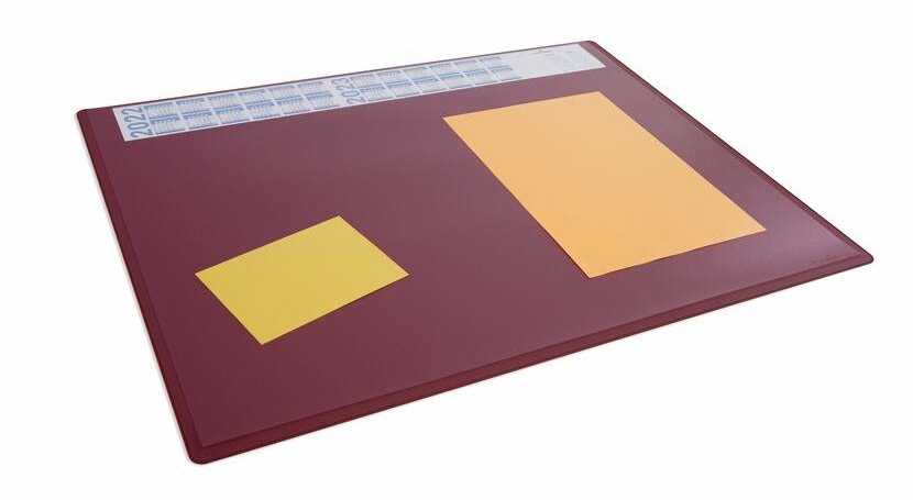 Durable DURABLE Schreibunterlage PP mit Jahreskaleder 650x500cm raudona