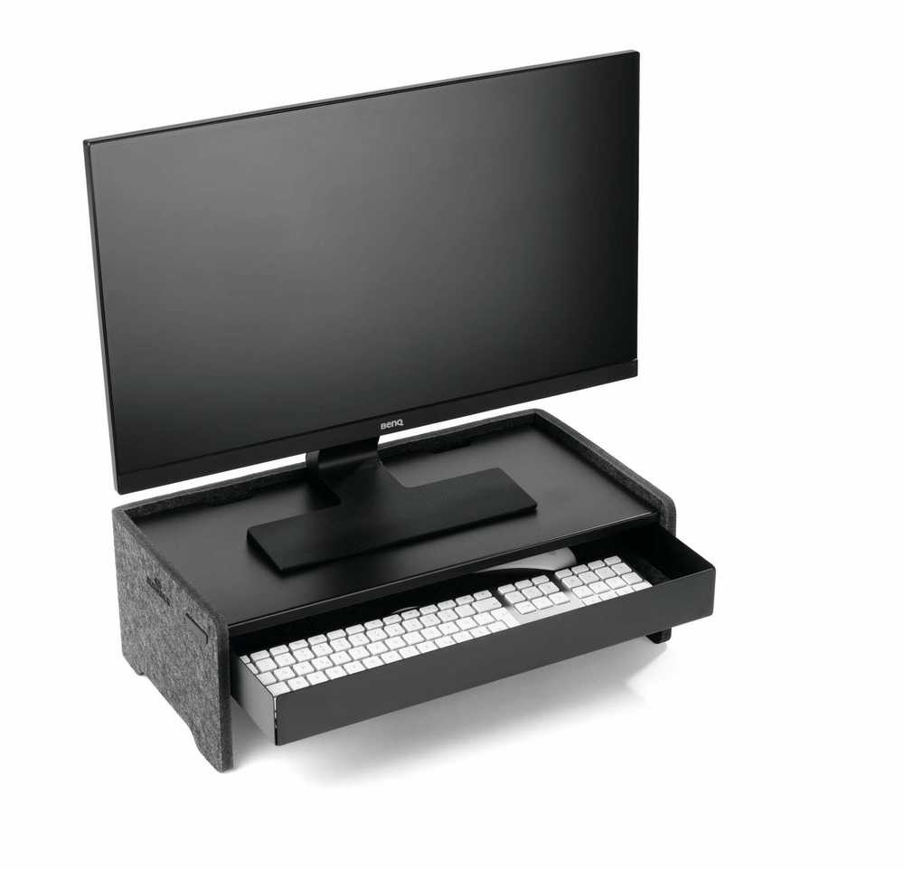 Laikiklis Durable DURABLE Schublade für Monitorius Ständer EFFECT juodas
