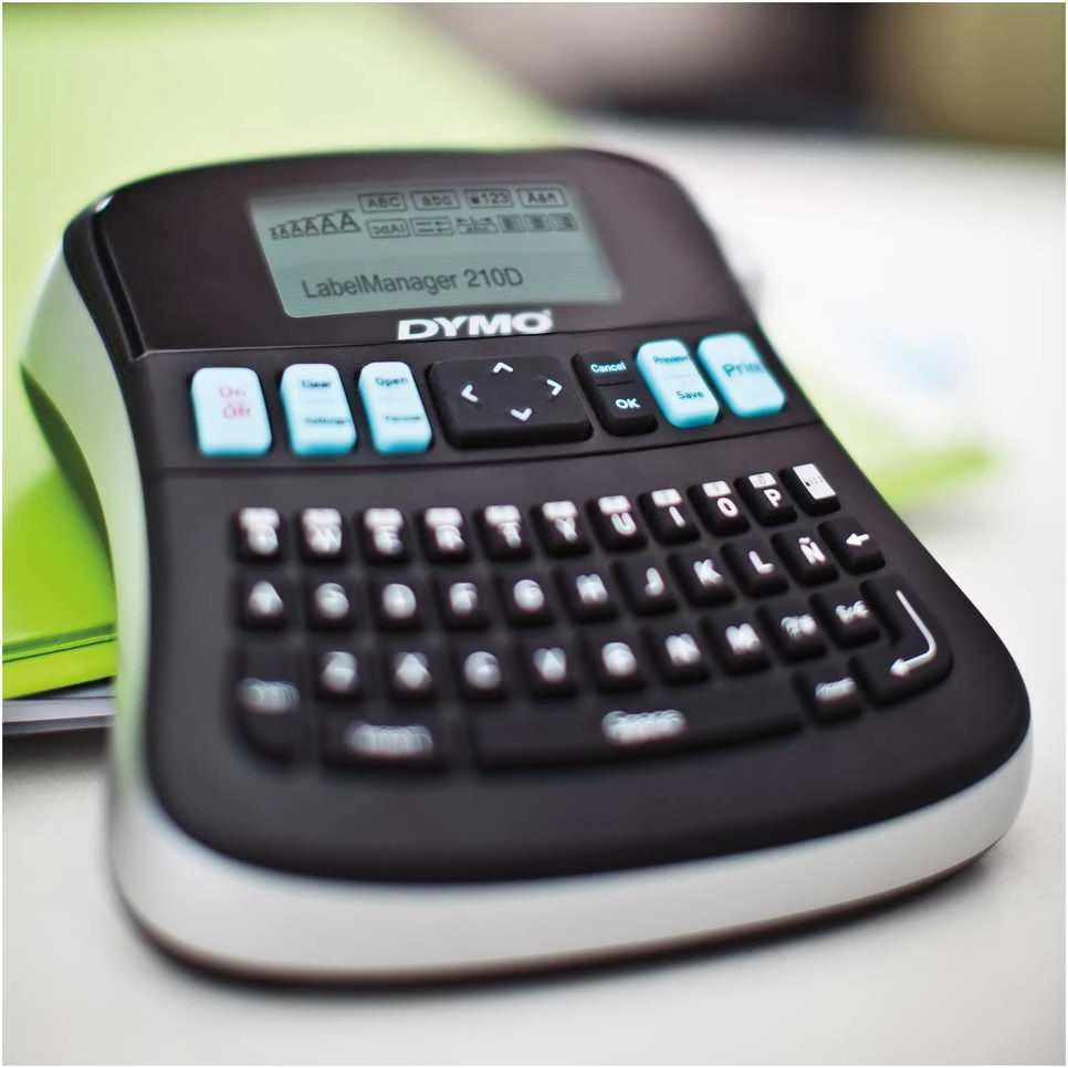 DYMO LabelManager 210D™ QWZ Kitcase etikečių spausdintuvas Perkėlimas terminiu būdu 180 x 180 DPI 12 mm/sec QWERTZ