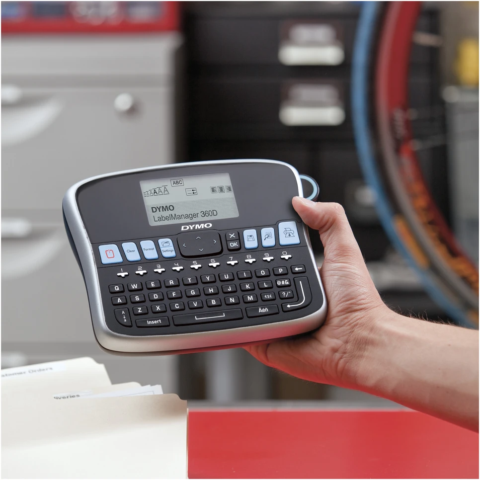 Spausdintuvas DYMO LabelManager 360D;QWERTZ klaviatūra - D1;etiketės iki 19 mm (S0879520)
