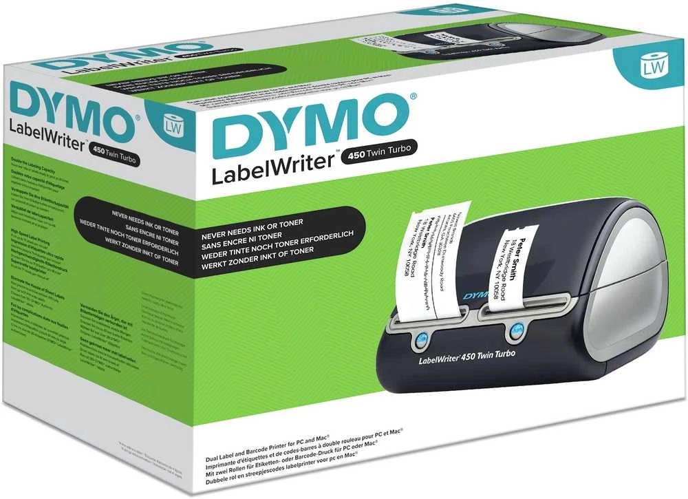 DYMO LabelWriter 450 Twin Turbo etikečių spausdintuvas Tiesioginis terminis 600 x 300 DPI