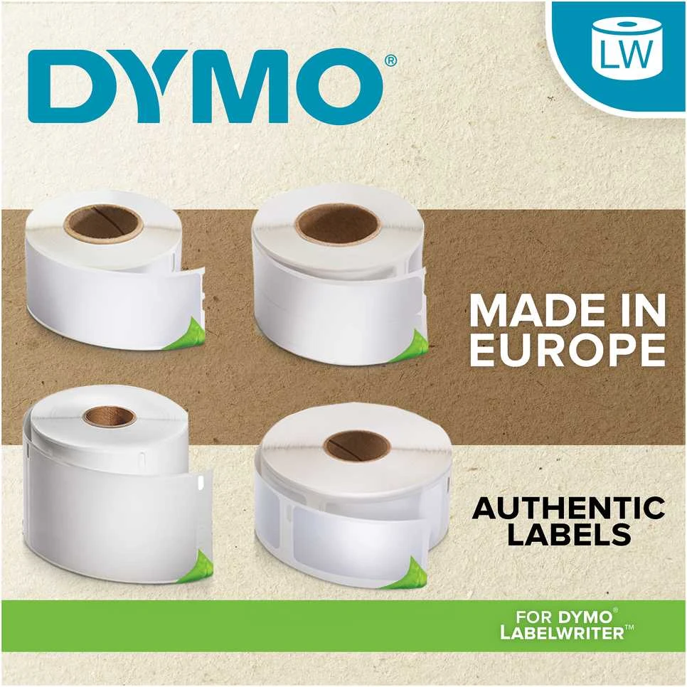 Etiketės DYMO Labelwriter 89x41 mm, 300 vnt, BALTA