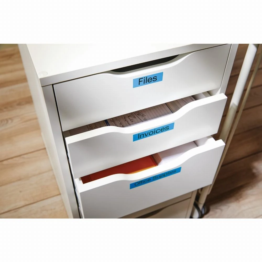 Juostelė DYMO D1 12mm x 7m, Juodai ant Mėlyno