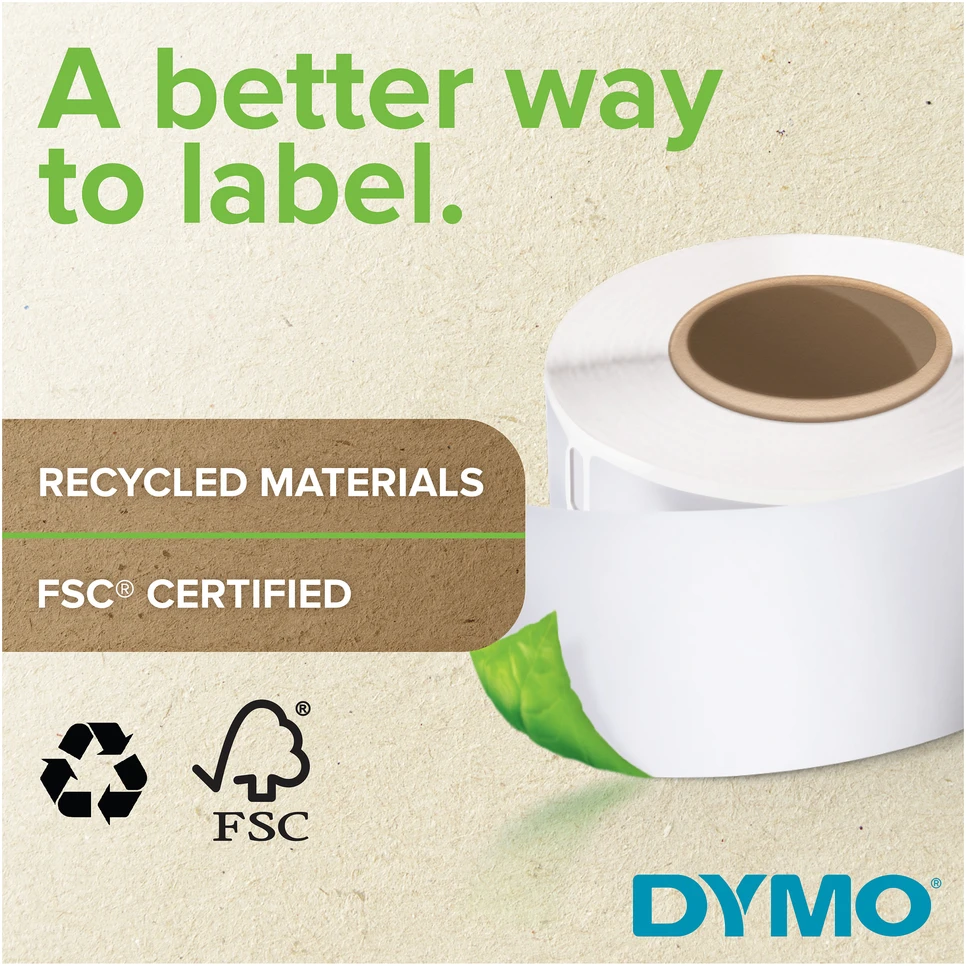 DYMO LW - Multi-Purpose Labels - 54 x 70 mm - S0722440 Balta Lipni spausdintuvo etiketė