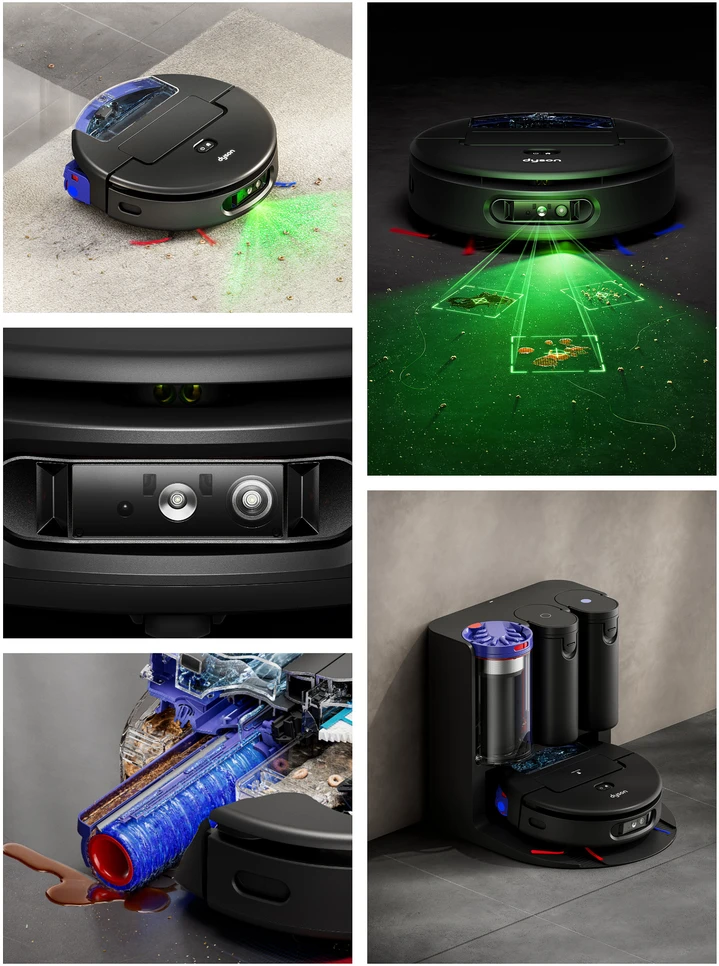 „Dyson Spot+Scrub™ Ai“ drėgnojo ir sausojo valymo dulkių siurblys robotas