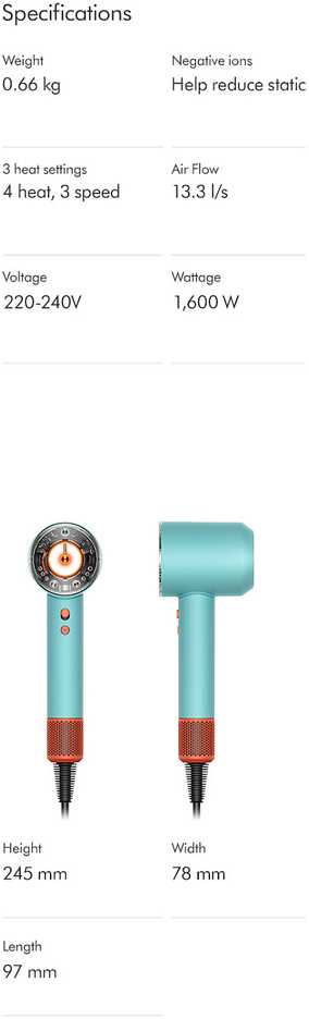 Plaukų džiovintuvas DYSON Supersonic Nural, Ceramic Pop