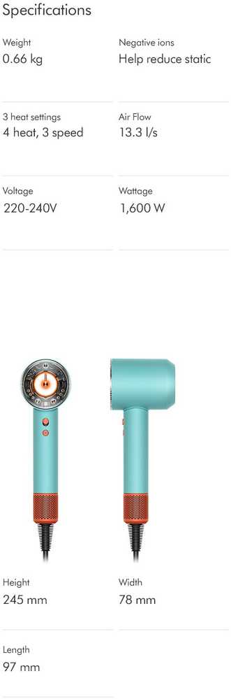 Plaukų džiovintuvas DYSON Supersonic Nural, Ceramic Pop