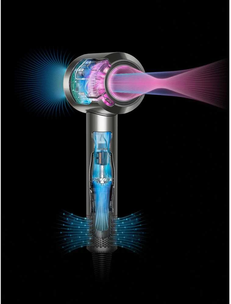 Dyson Supersonic™ Straight+Wavy plaukų džiovintuvas (Prussian Blue / Rich Copper)