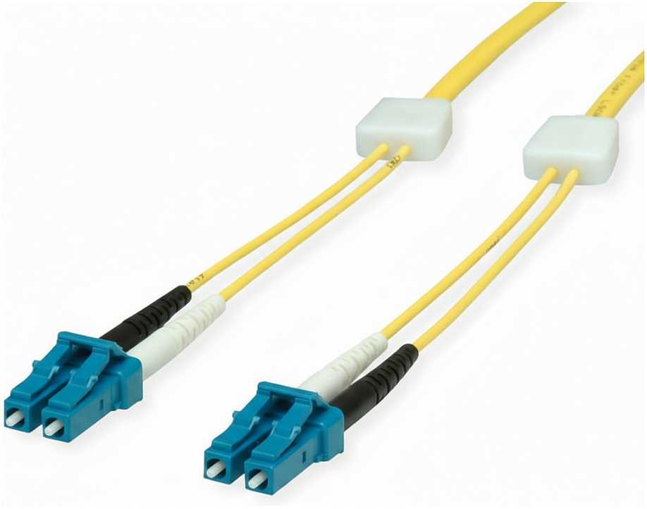 Easylan SACON saCon šviesolaidinis LED dvipusis kabelis 9/125m OS2, LC/LC, geltonas, 2 m