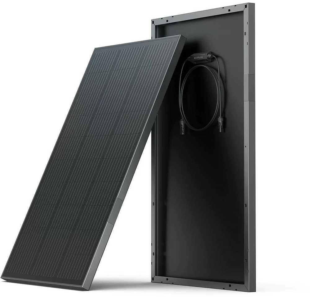 Fotovoltinių plokščių rinkinys 2x EcoFlow 100W (standžios konstrukcijos)