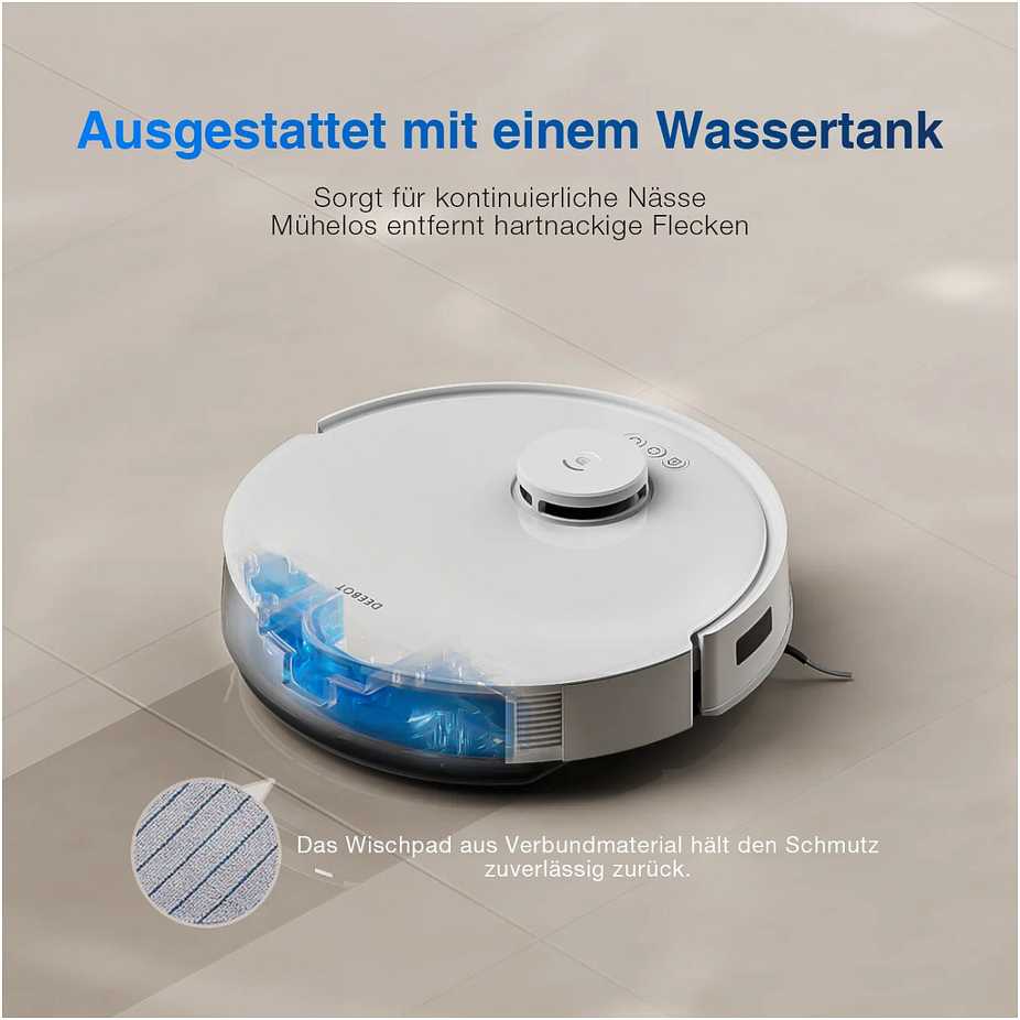 Ecovacs DEEBOT N20 PLUS dulkių siurblys-robotas, Baltas