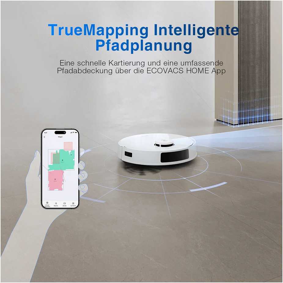 Ecovacs DEEBOT N20 PLUS dulkių siurblys-robotas, Baltas
