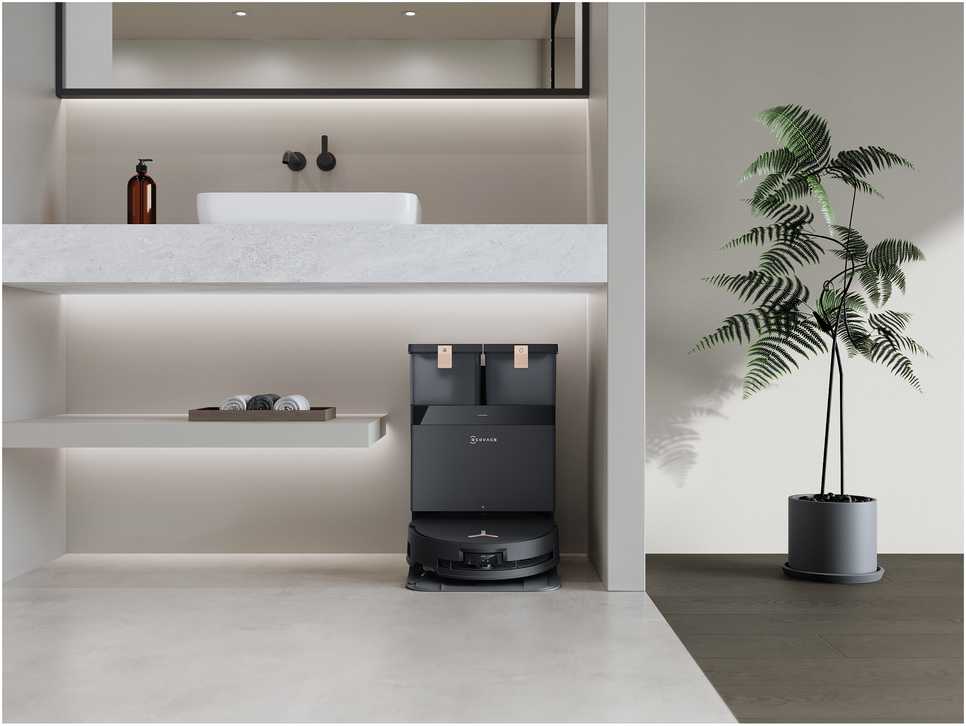 Ecovacs Deebot X8 Pro Omni dulkių siurblys-robotas, Juodas