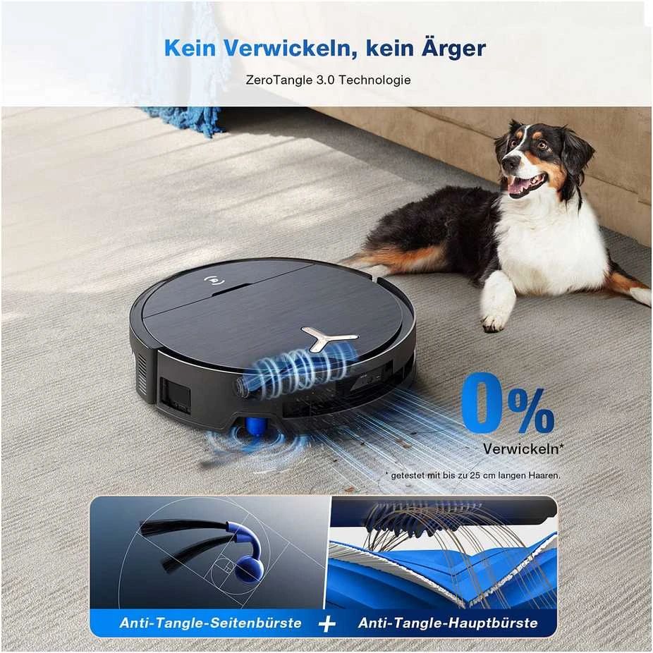 Dulkių siurblys - robotas Ecovacs Deebot X9 Pro OMNI, Juodos spalvos