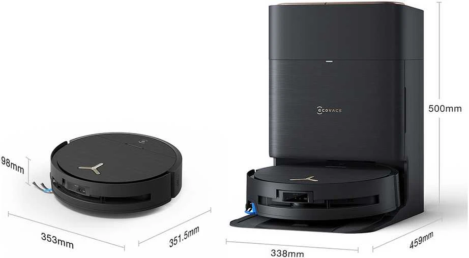 Dulkių siurblys - robotas Ecovacs Deebot X9 Pro OMNI, Juodos spalvos