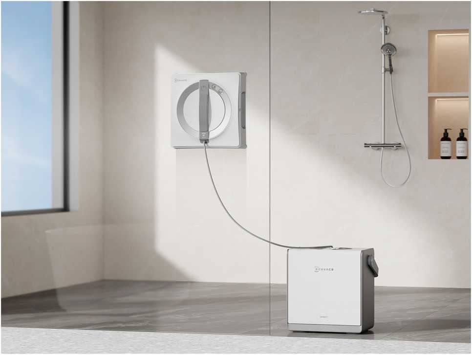 Langų valymo robotas Ecovacs Winbot W2 PRO OMNI, Baltas