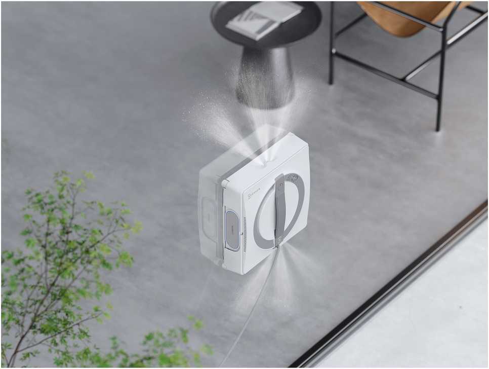 Langų valymo robotas Ecovacs Winbot W2 PRO OMNI, Baltas