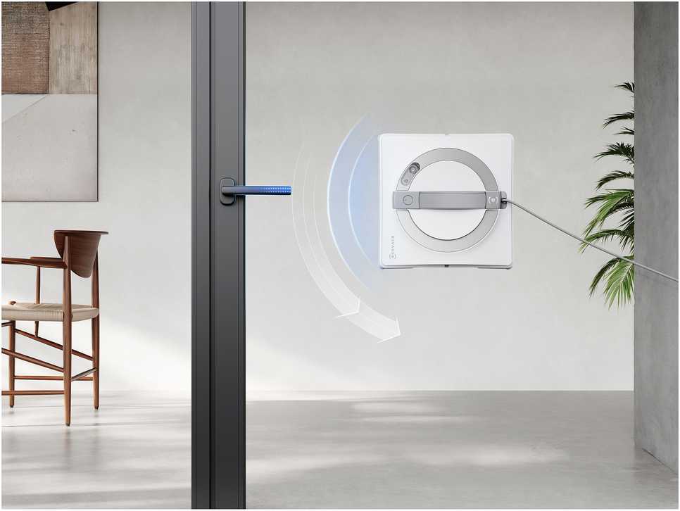 Langų valymo robotas Ecovacs Winbot W2 PRO OMNI, Baltas
