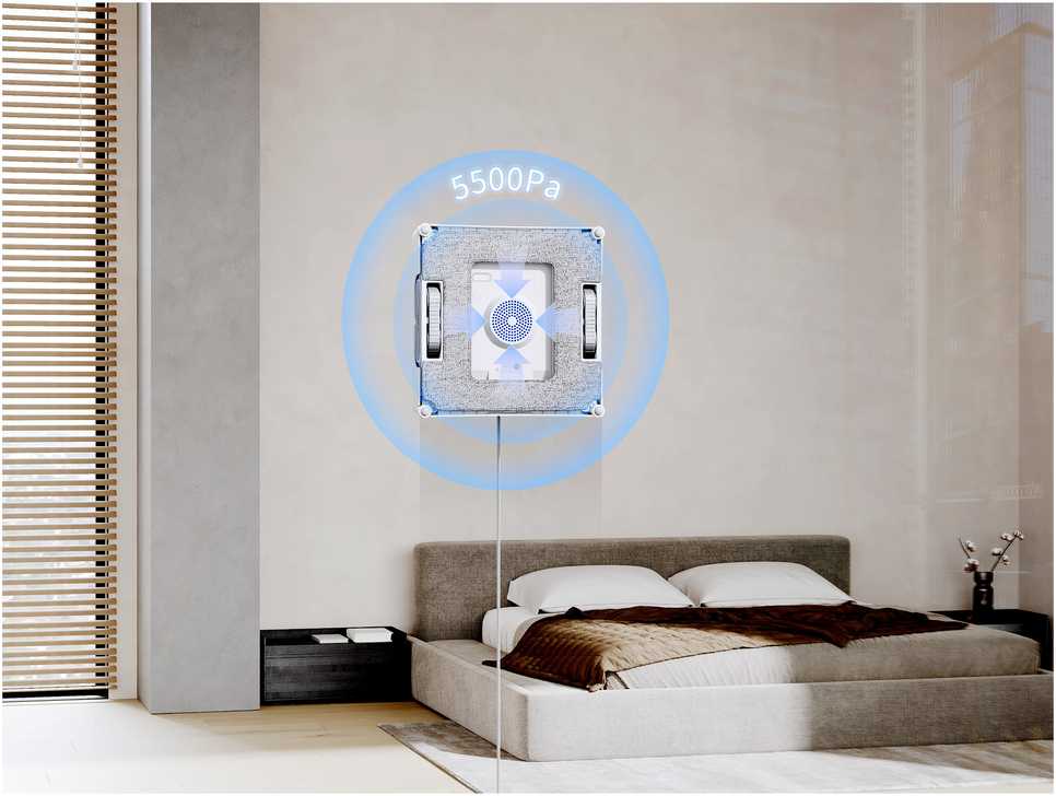 Langų valymo robotas Ecovacs Winbot W2 PRO OMNI, Baltas