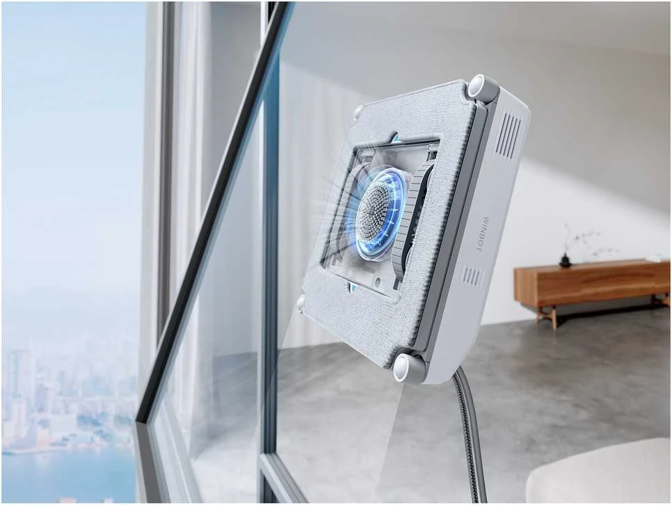 Langų valymo robotas Ecovacs WINBOT Mini, Pilkas
