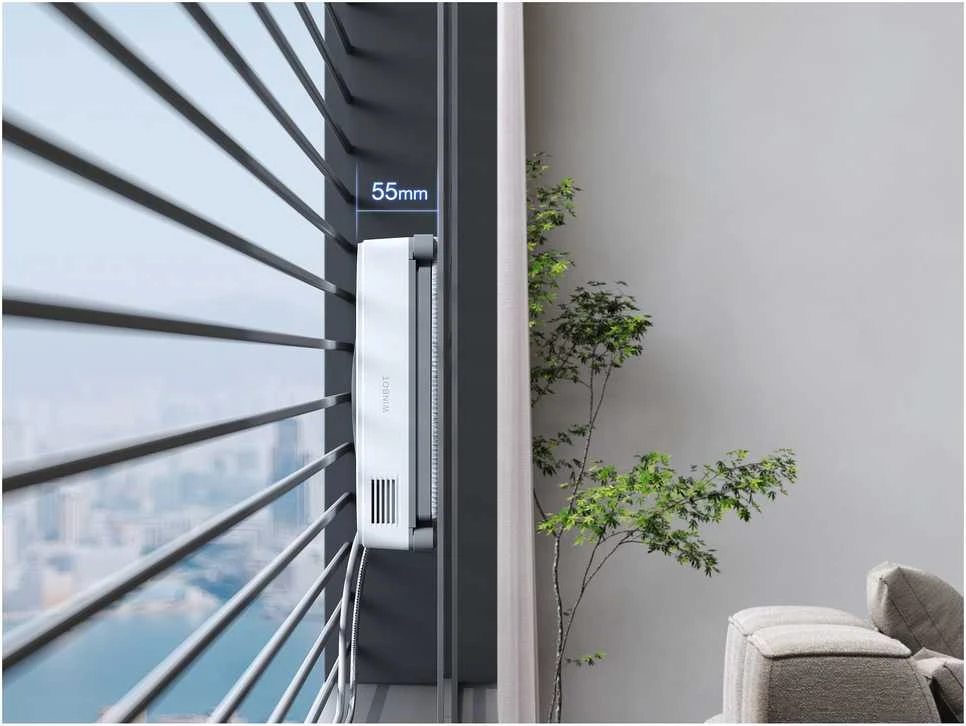Langų valymo robotas Ecovacs WINBOT Mini, Pilkas