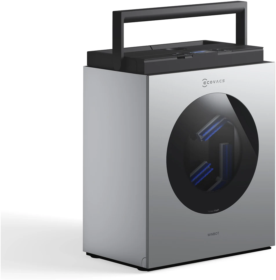 Langų valymo robotas Ecovacs WINBOT W3 OMNI, Baltas/sidabrinis