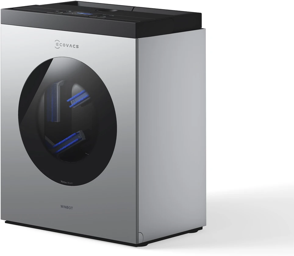 Langų valymo robotas Ecovacs WINBOT W3 OMNI, Baltas/sidabrinis