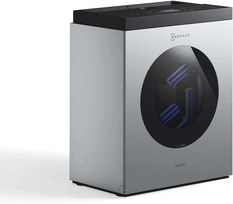 Langų valymo robotas Ecovacs WINBOT W3 OMNI, Baltas/sidabrinis