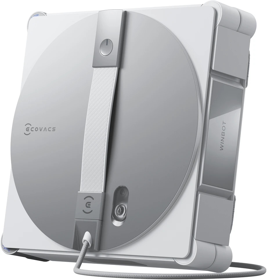 Langų valymo robotas Ecovacs WINBOT W3 OMNI, Baltas/sidabrinis
