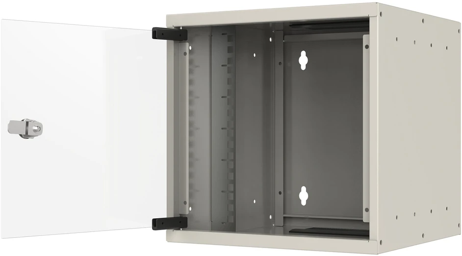 Efb Elektronik Spinta EFB 25,4cm 10Zoll 6HE Wandgeh�use Tiefe 300 mm 1-teilig vormontiert RAL9010