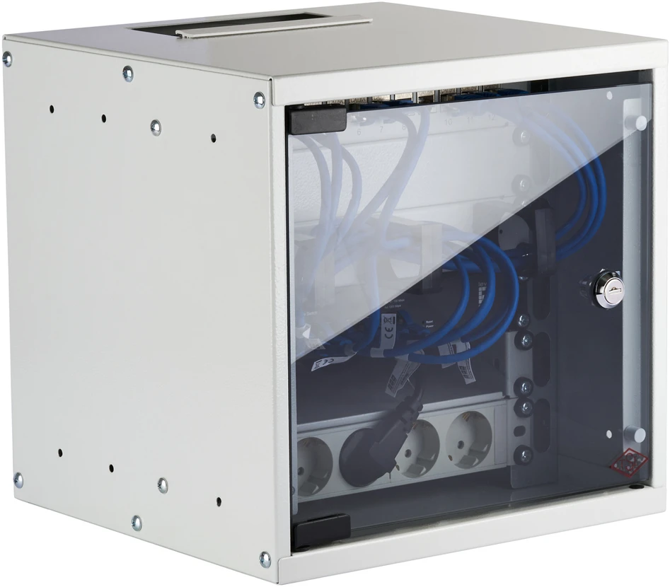 Efb Elektronik Molex PN EFB 10'' Wandgehäuse 6HE Tiefe 300mm 1-teilig RAL7035