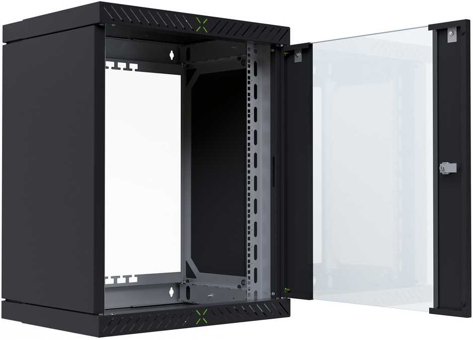 Efb Elektronik Spinta EFB EFB 19'' gehäuse X-Rack mit Glastür 400-600mm 15HE juodas