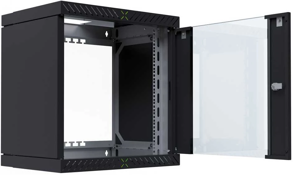 Efb Elektronik Spinta EFB EFB 19'' Wandgehäuse X-Rack mit Glastür 400-600mm 12HE schw.