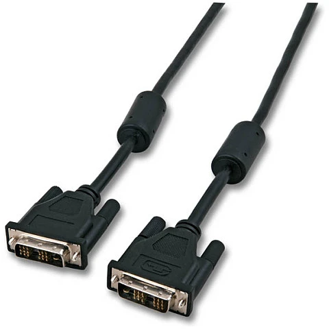 DVI-DVI vaizdo kabelis su ferito filtrais