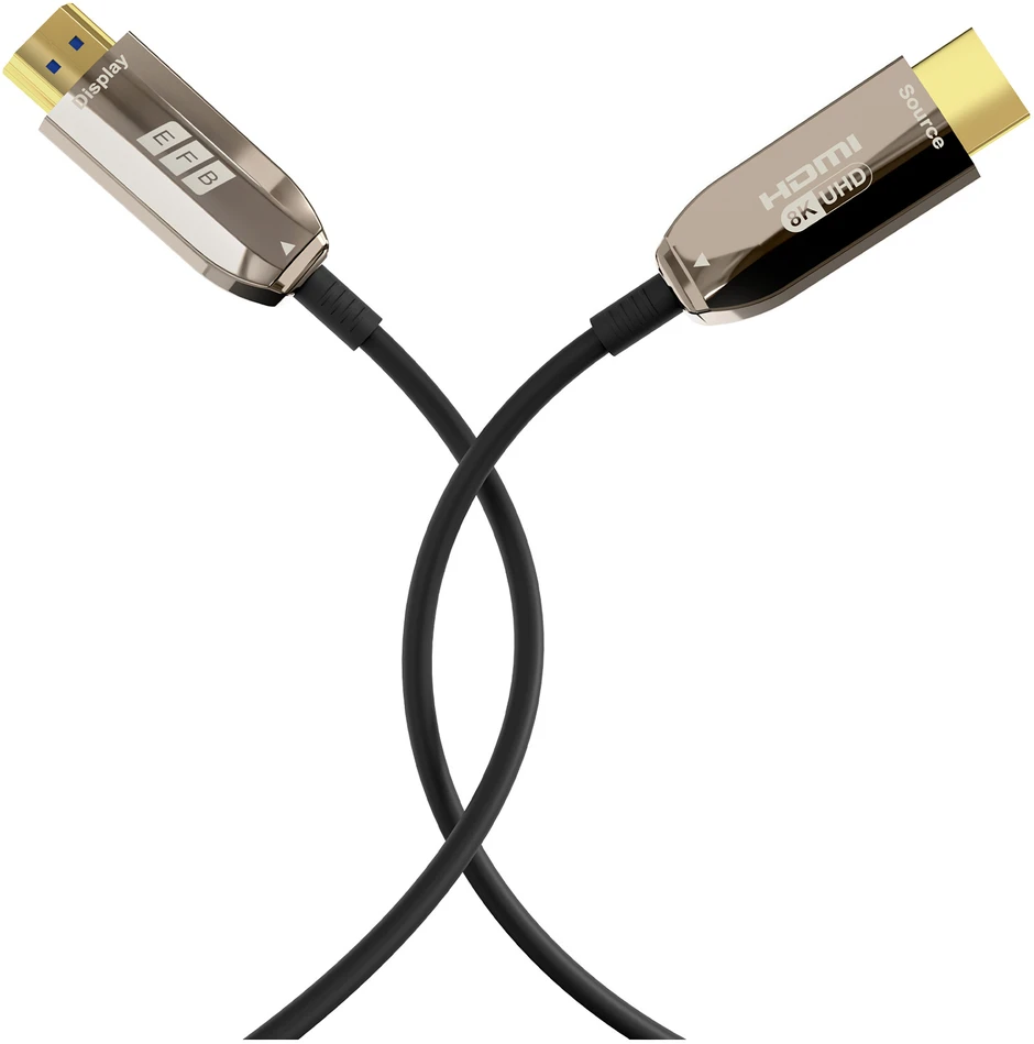 HDMI 8K kabelis su metaliniais 30 metrų jungčių antgaliais